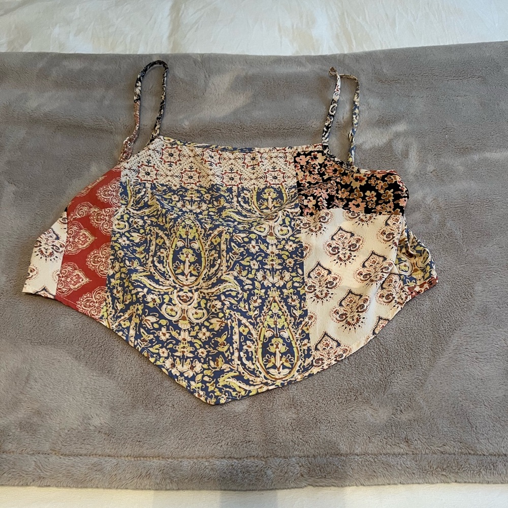Bandana tie tank top
